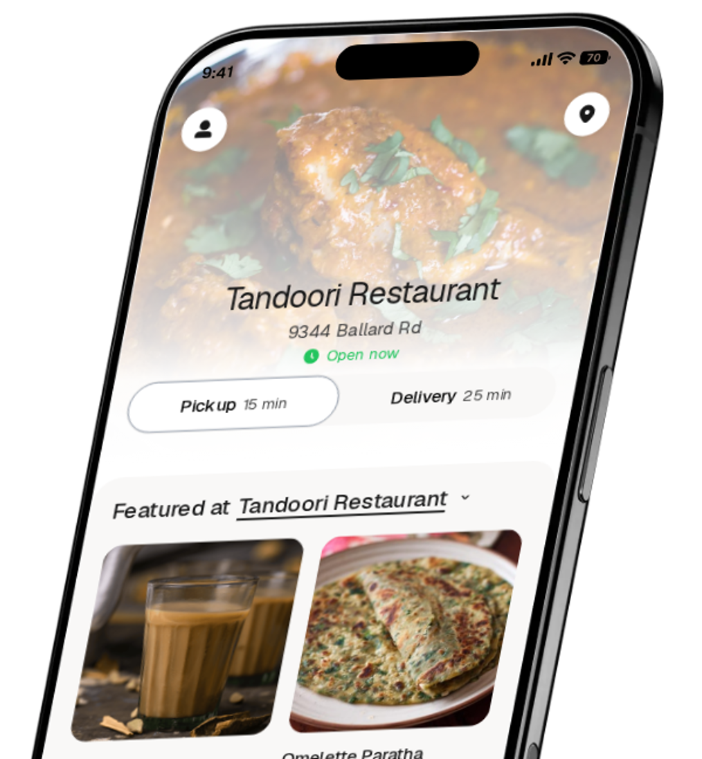 Tandoori Restaurant app preview